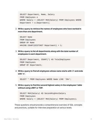 SQL Notes - Practice Questions - Interview Questions.pdf