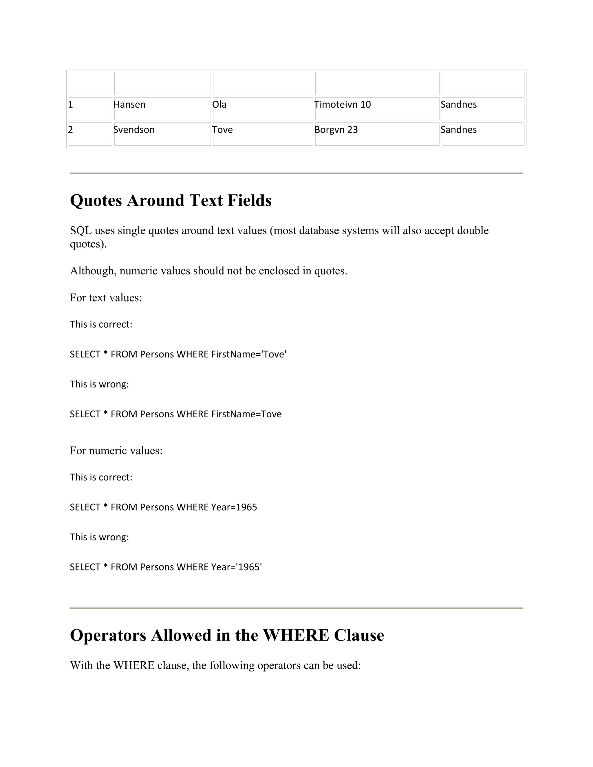 A must sql notes for beginners pdf