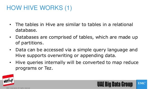 sql on hadoop how hive works