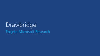 Drawbridge
Projeto Microsoft Research
 