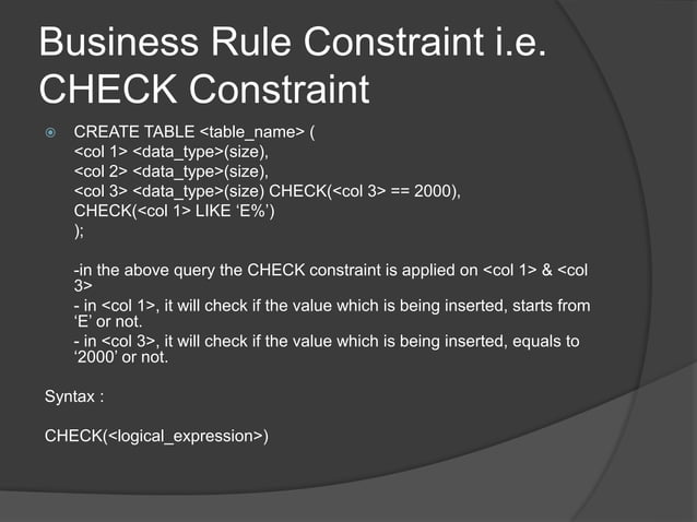 Oracle basic queries | PPT