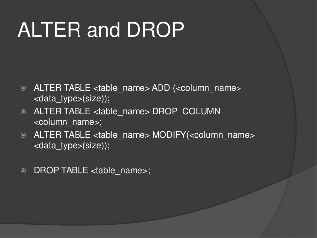 Oracle Basic Queries