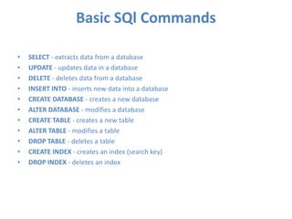 Sql – pocket guide | PPT