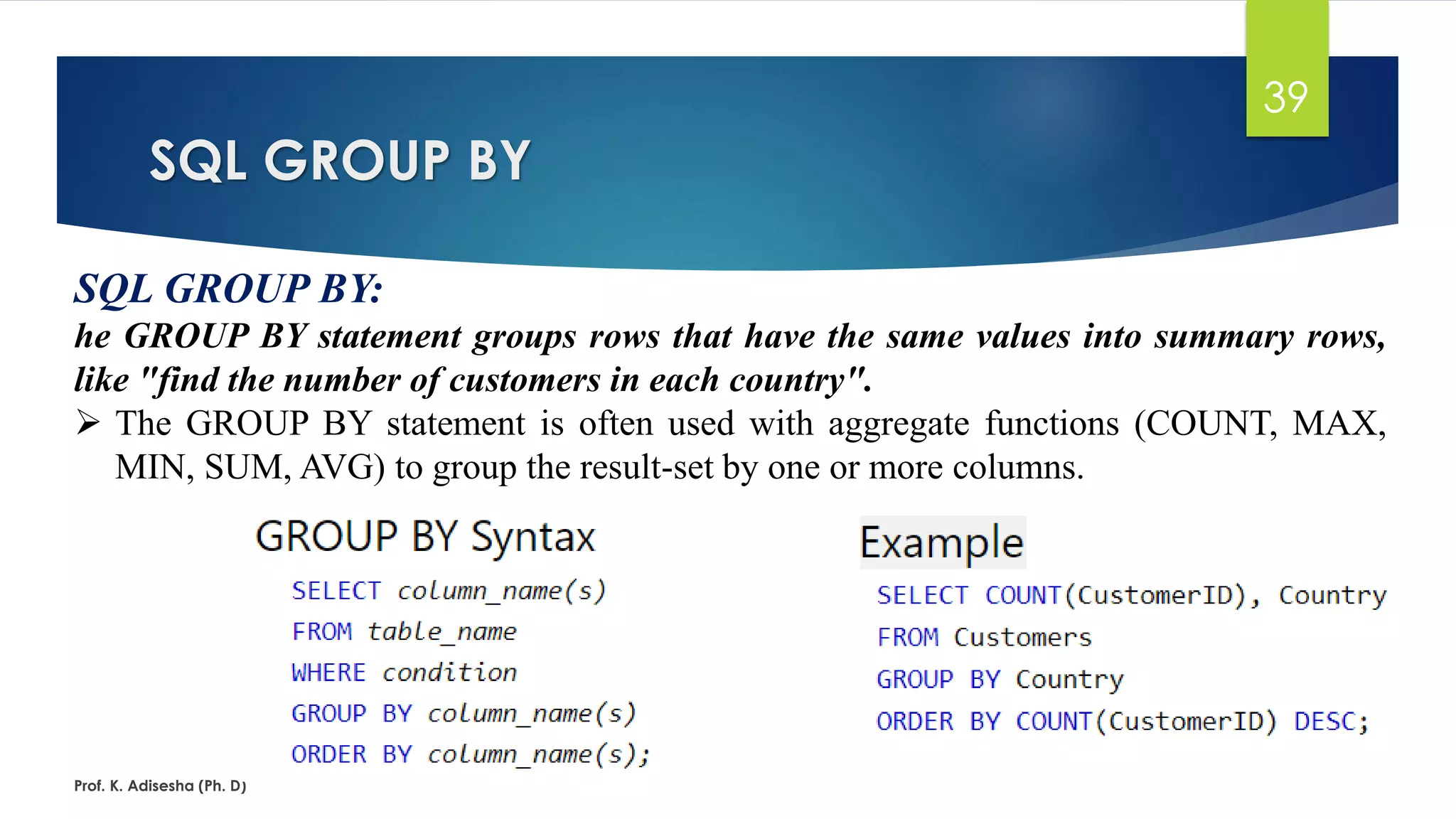 Sql ppt | PPT