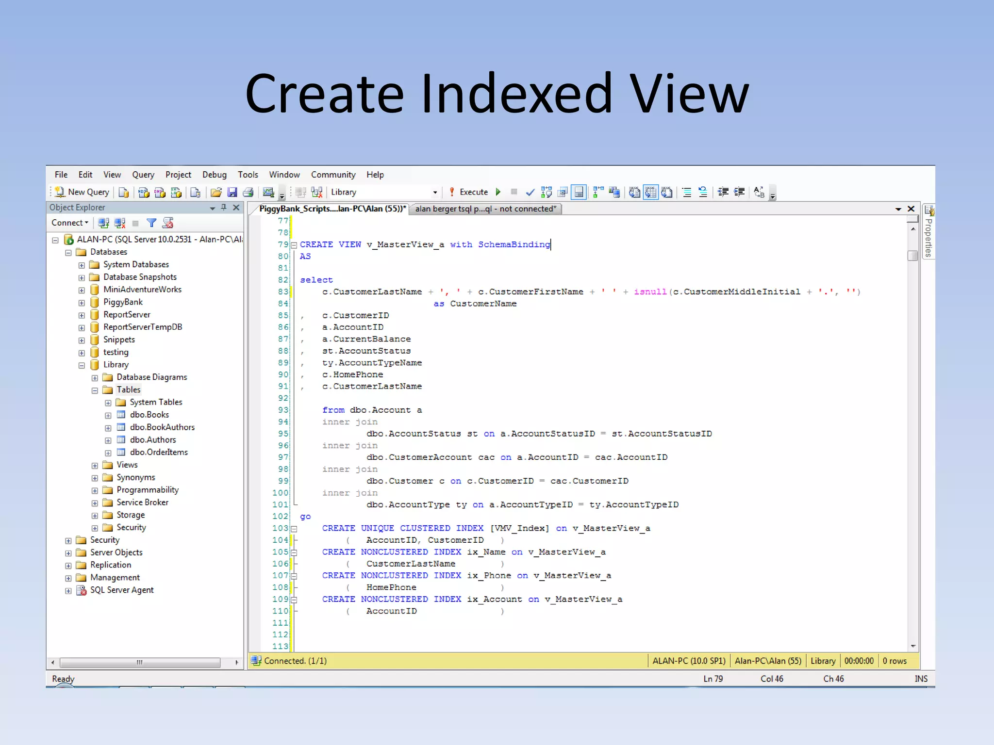 Update Tables – Control Flow			14