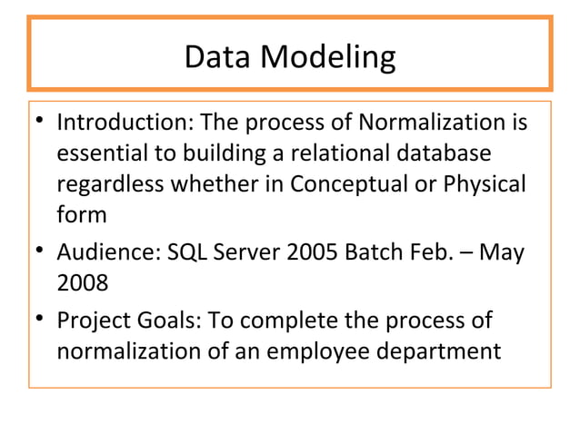 Sql Ppt Portfolio Data Modeling | PPT