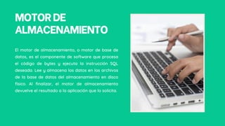 Sql Motor SQL PROCESAMIENTO DE DATOS. Lenguaje SQL | PDF