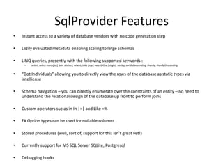 SQL Provider | PPT
