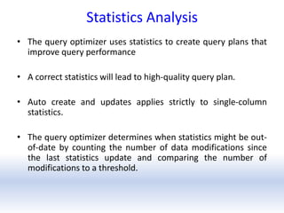 Sql query performance analysis | PPTX