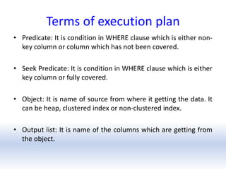 Sql query performance analysis | PPTX