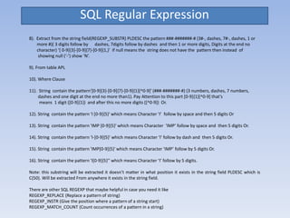 RPG Sql regular expression | PPT