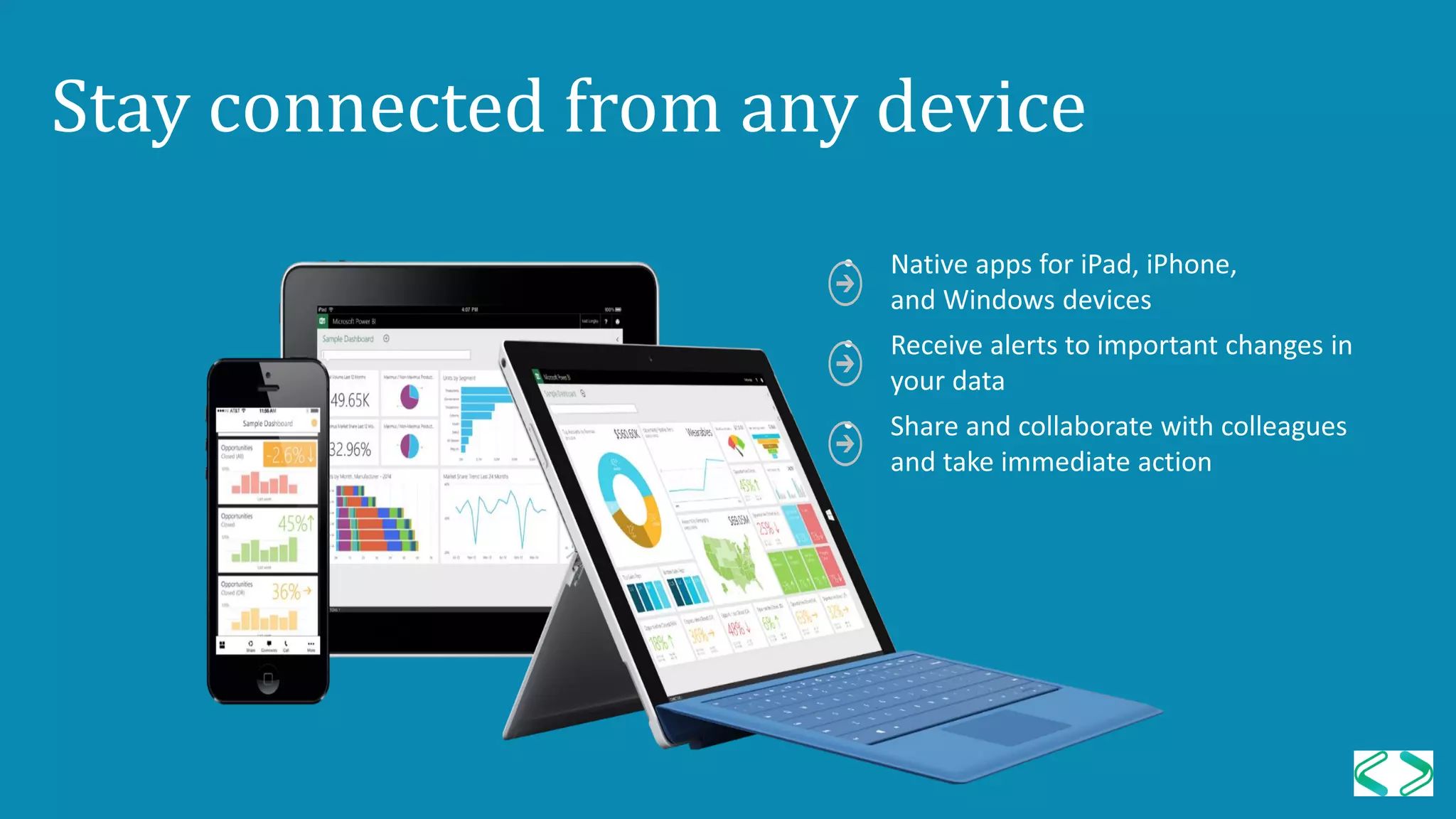 Stay connected from any device
 
