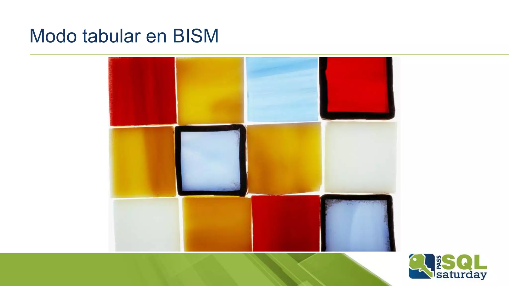 Modo tabular en BISM
 