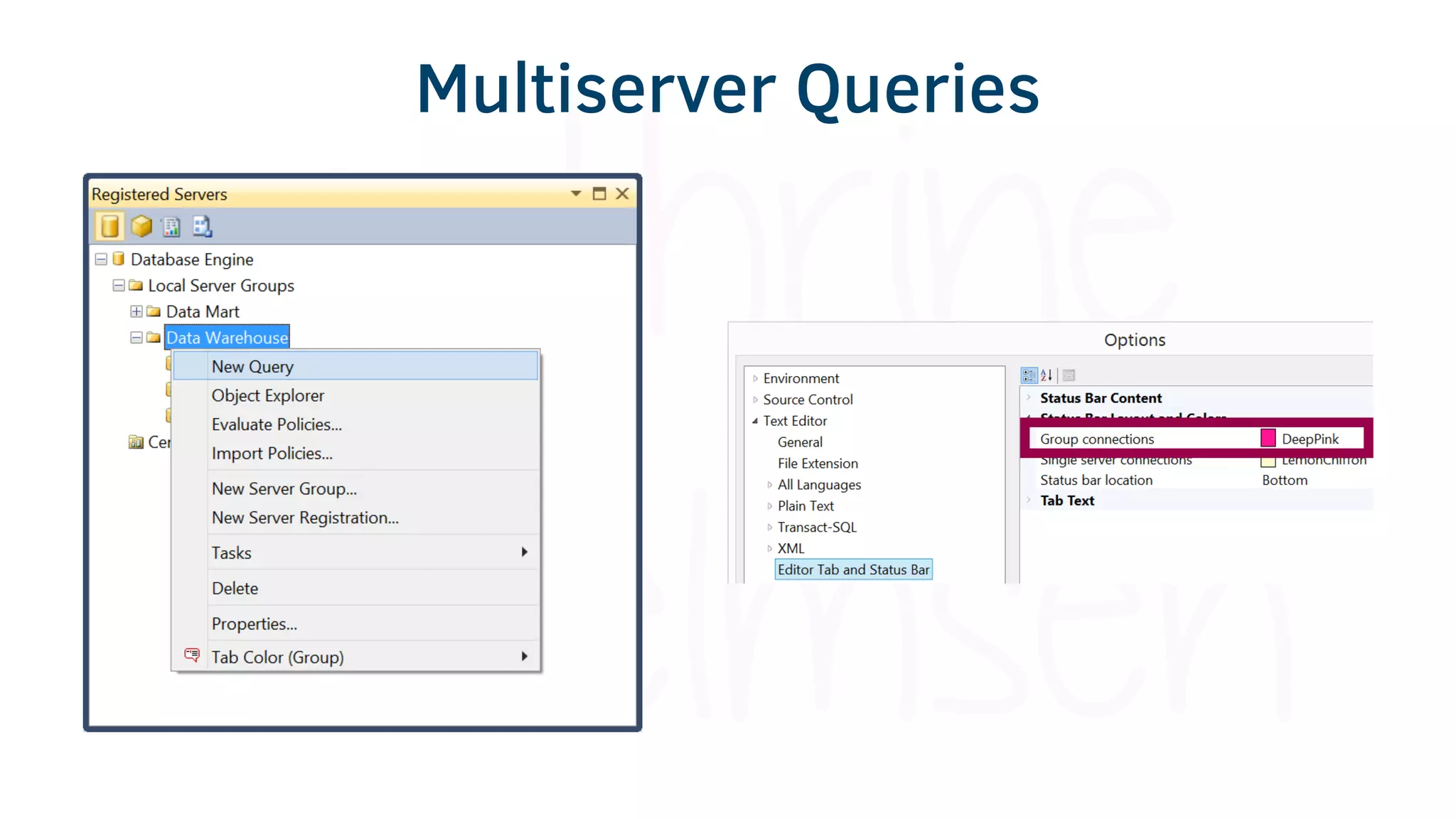 Multiserver Queries
 