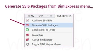 …or right-click on file to Generate SSIS Packages
 