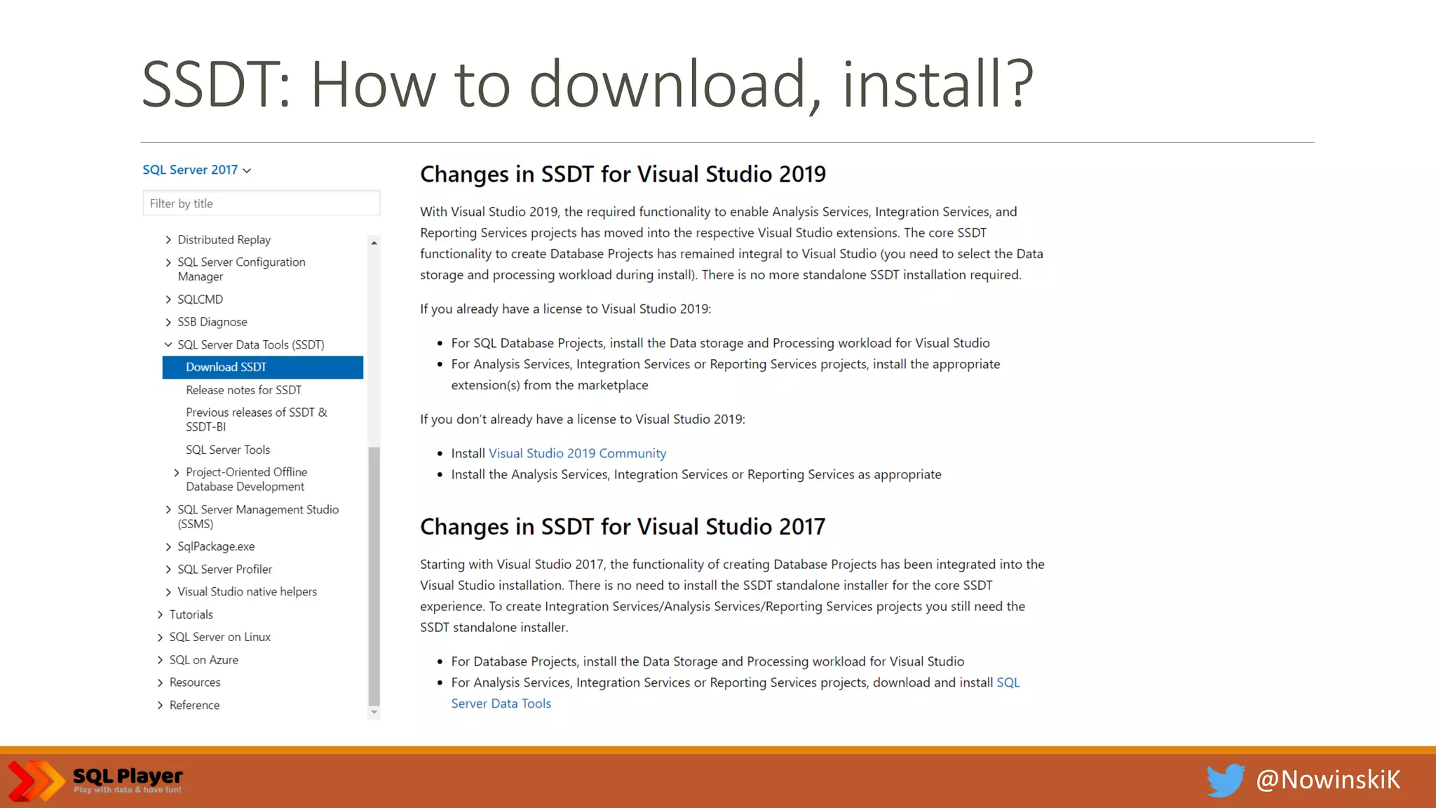 @NowinskiK SSDT: How to download, install? 