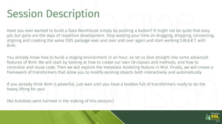 Have you ever wanted to build a Data Warehouse simply by pushing a button? It might not be quite that easy
yet, but gone a...