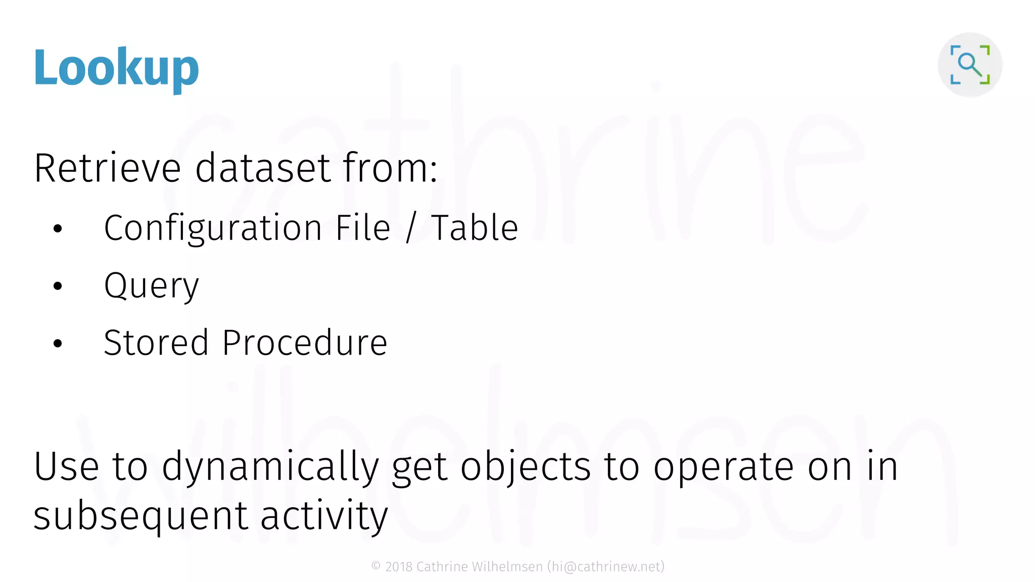 © 2018 Cathrine Wilhelmsen (hi@cathrinew.net) Lookup 