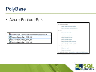 PolyBase
 Azure Feature Pak
 