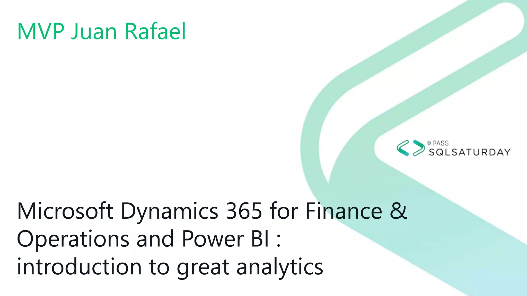 Dynamics 365 for Finance and Operations - Power BI | PPTX