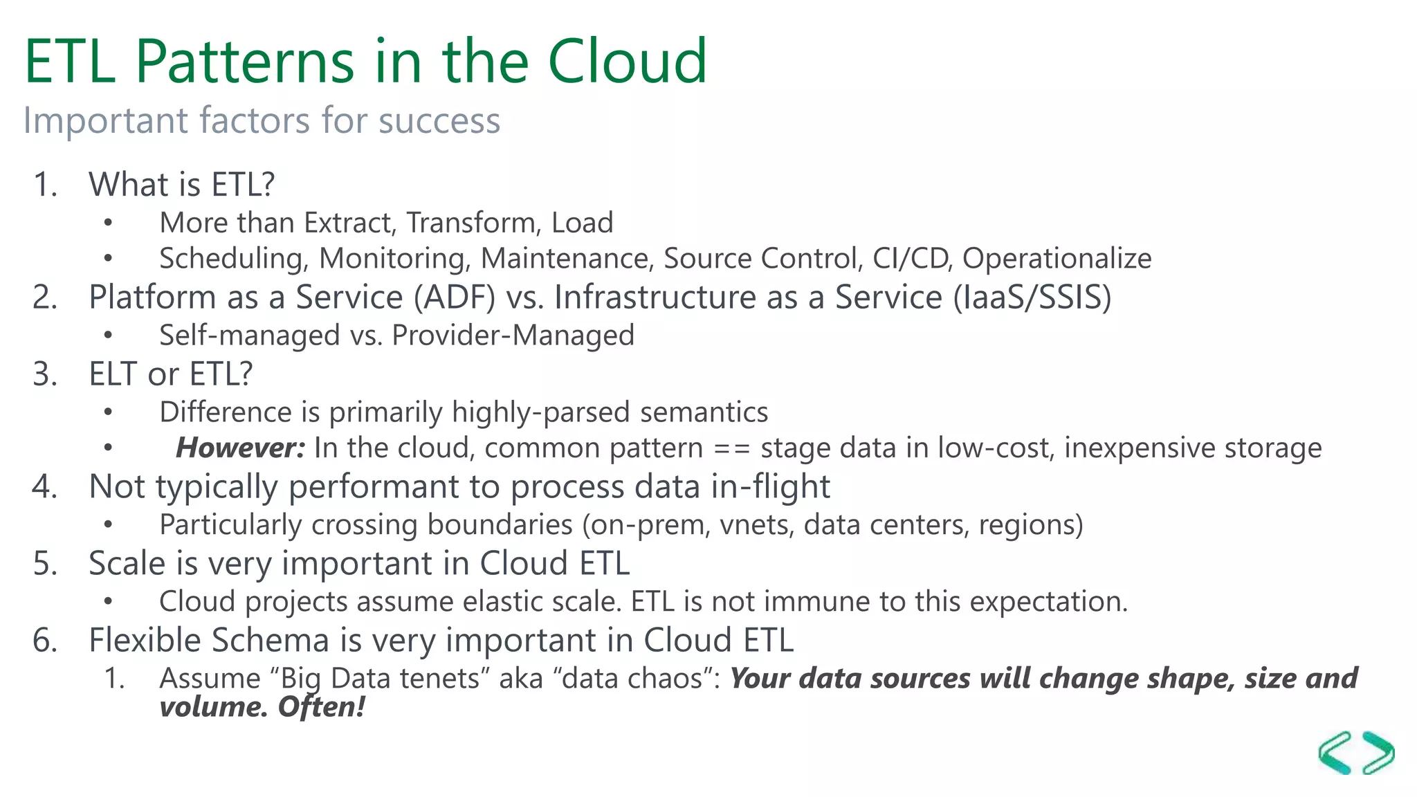 Azure Data Factory ETL Patterns in the Cloud | PPTX | Databases ...