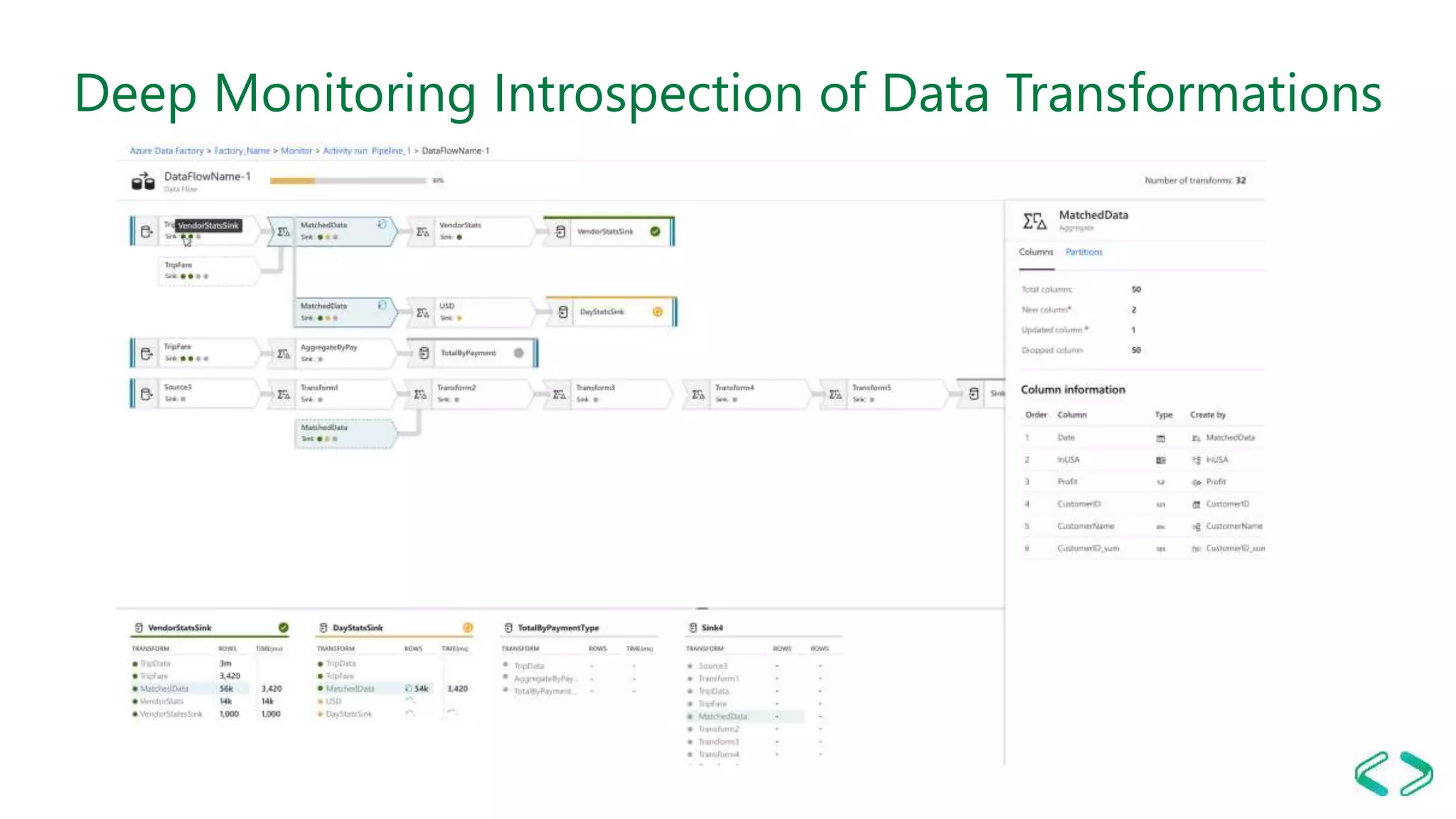 Deep Monitoring Introspection of Data Transformations
 