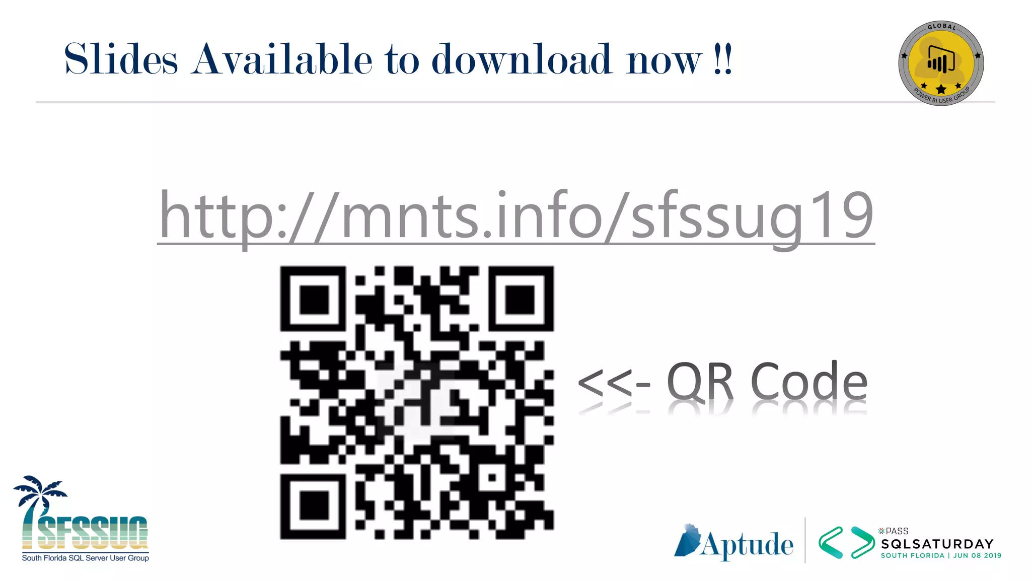 Slides Available to download now !!
http://mnts.info/sfssug19
 