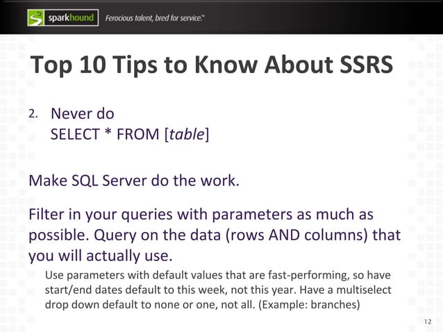 SQL Server Reporting Services (SSRS) 101 | PPTX