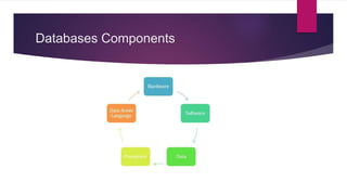 Databases Components
 
