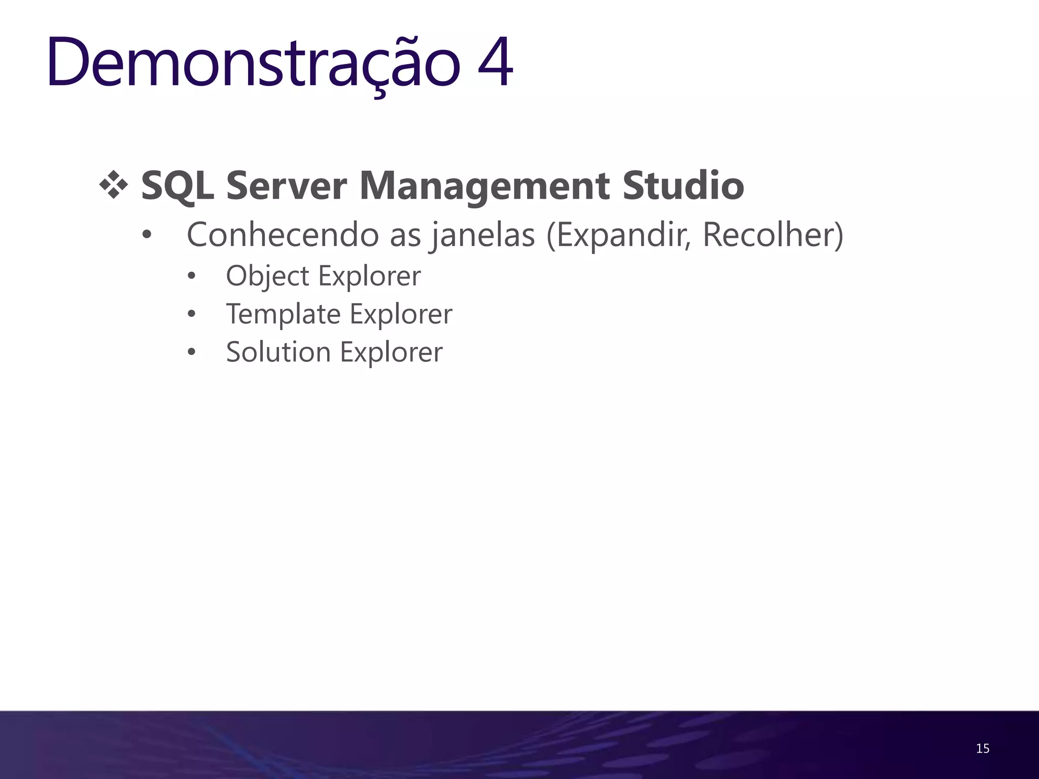 Tunning de comandosT-SQL