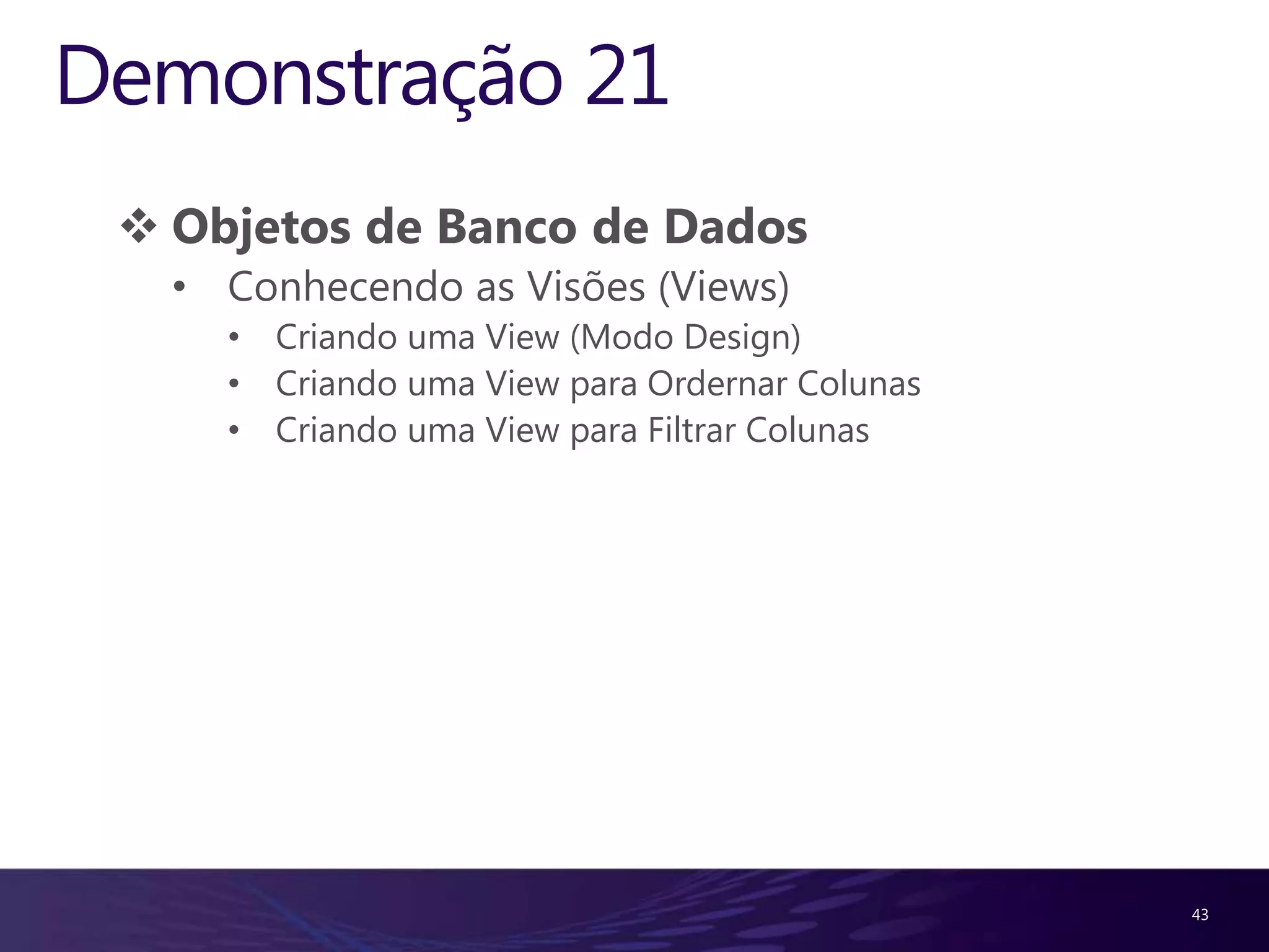 Deletando uma base de dados (Object Explorer)