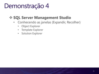 Tunning de comandosT-SQL