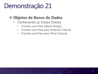 Deletando uma base de dados (Object Explorer)