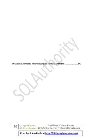 Sql server 2008 interview questions answers | PDF