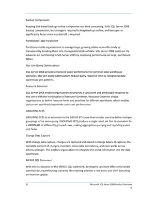 Sql Server 2008 Product Overview