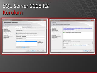 SQL Server 2008 R2  Kurulum 