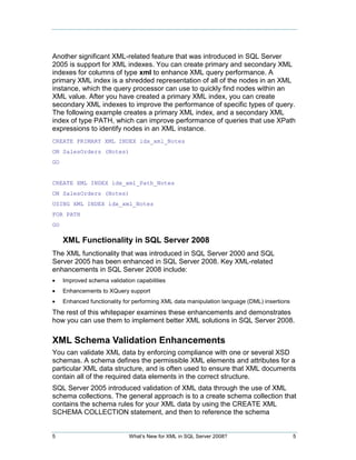 Sql server 2008 r2 xml wp | PDF