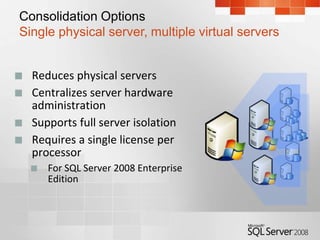 Supports workload isolation