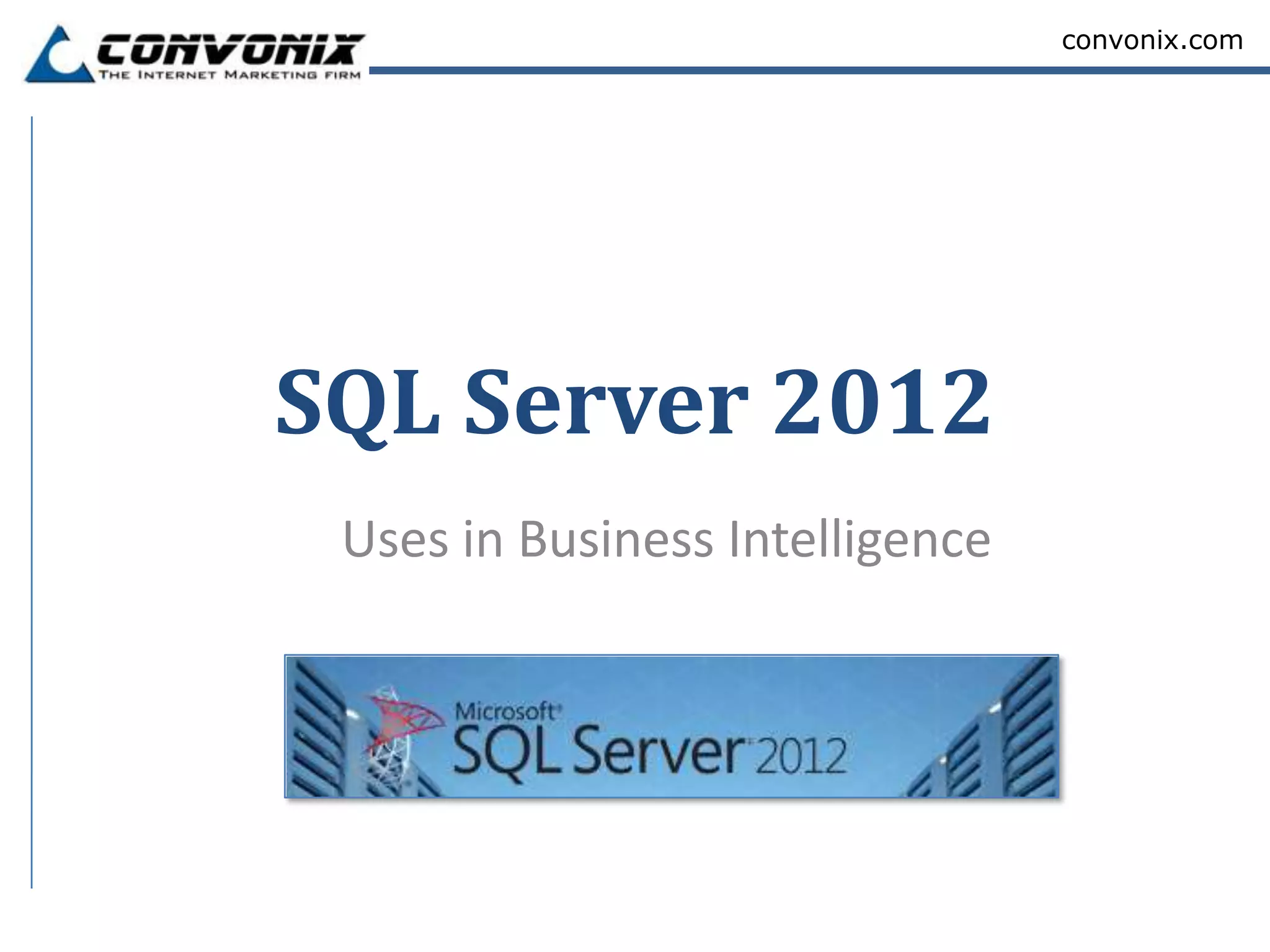 Sql Server 2012 | PPTX