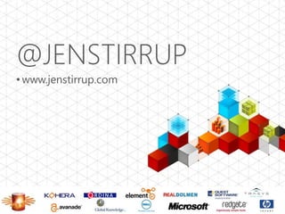 @JENSTIRRUP
• www.jenstirrup.com
 