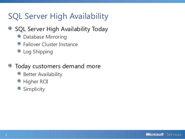 High Availability & Disaster Recovery with SQL Server 2012 AlwaysOn A…
