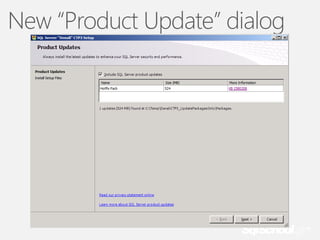 New “Product Update” dialog

 