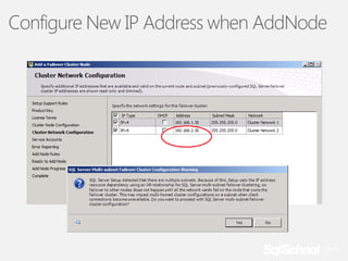 Configure New IP Address when AddNode

 