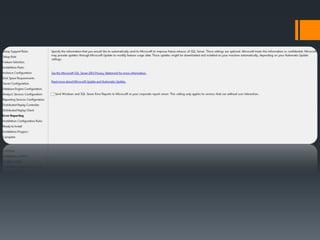 Step by Step Installation of Microsoft SQL Server 2012 | PPTX