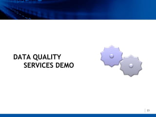 DATA QUALITY
  SERVICES DEMO




                  23
 