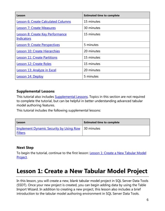 Sql server 2012 tutorials analysis services tabular modeling | PDF