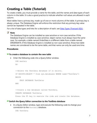 Sql server 2012 tutorials writing transact-sql statements | PDF