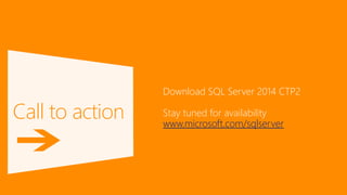 SQL Server 2014 Faster Insights from Any Data -Level 300 Presentation from Atidan