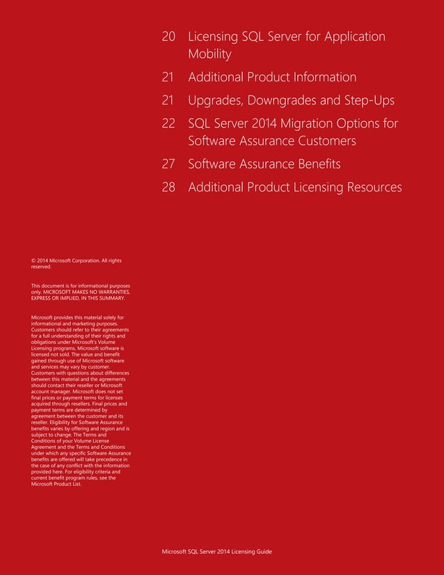 Sql server 2014_licensing_guide | PDF