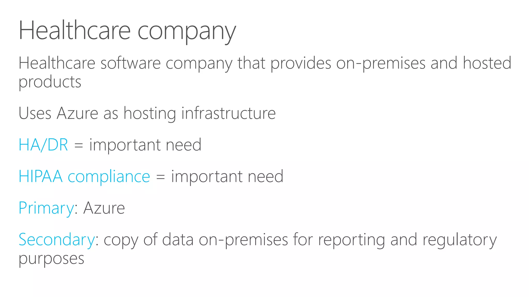 27
Architecture Diagram
Windows Cluster
Availability Group
On-Premises
SecondaryPrimary
 